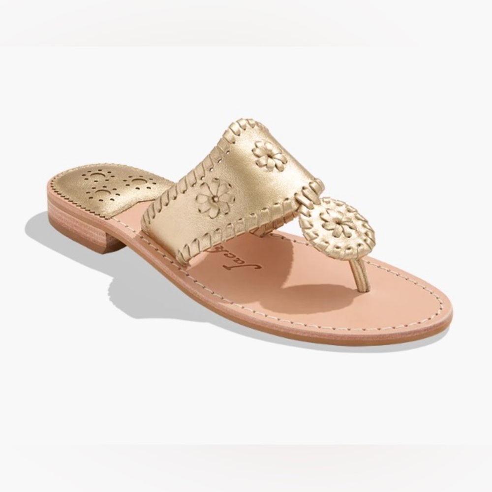 Jack Rogers Jacks flat sandals gold